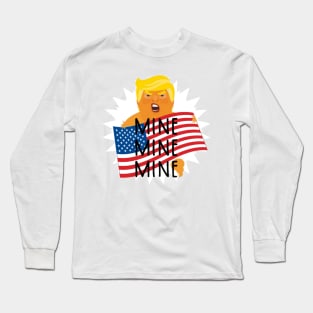 Angry Baby Trump Sore Election Loser Long Sleeve T-Shirt